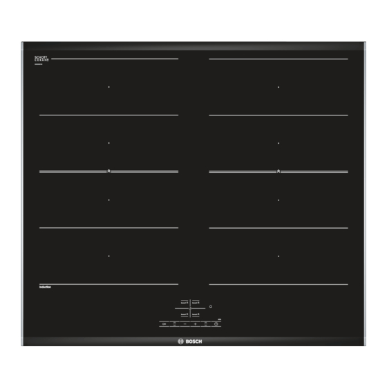 Bosch NIV675B17E Edelstahl Comfort-Profil Induktions-Kochfeld Glaskeramik Handbücher