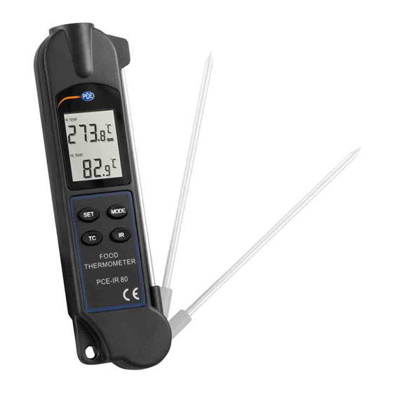 PCE Instruments PCE-IR 80 Bedienungsanleitung