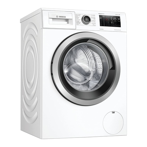 Bosch WAU28R9A Gebrauchs- Und Montageanleitung