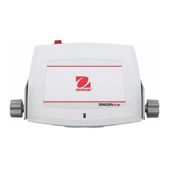 OHAUS Ionizer 100A Handbücher