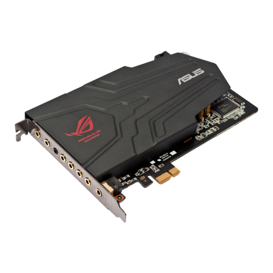Asus Xonar Phoebus Schnellstartanleitung