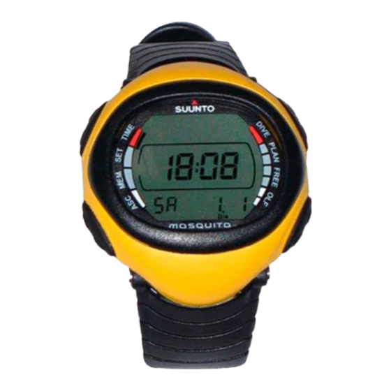 Suunto Mosquito Bedienungsanleitung