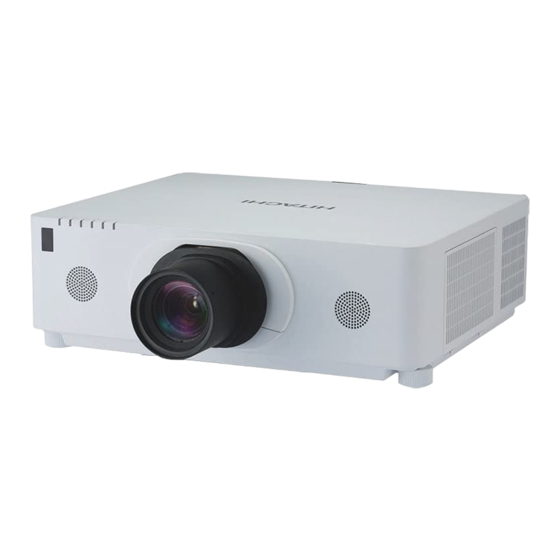 Hitachi CP-WU8700 Bedienungsanleitung