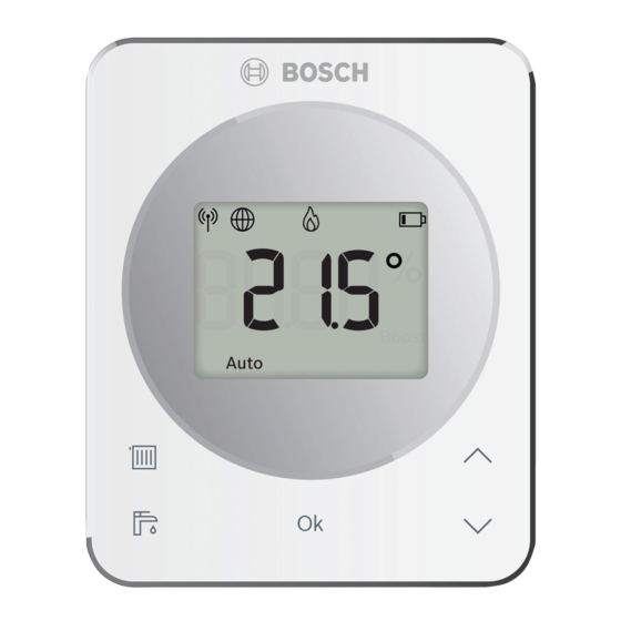 Bosch Control CR 20 RF Schnellstartanleitung