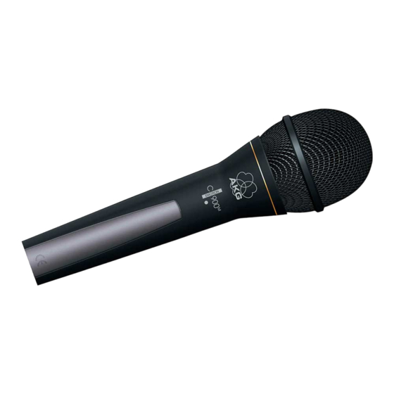 AKG C 900 Bedienungsanleitung