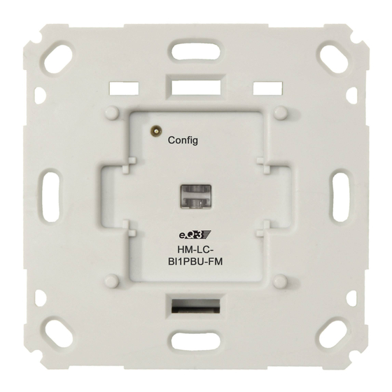 HomeMatic HM-LC-Bl1PBU-FM Installations- Und Bedienungsanleitungen