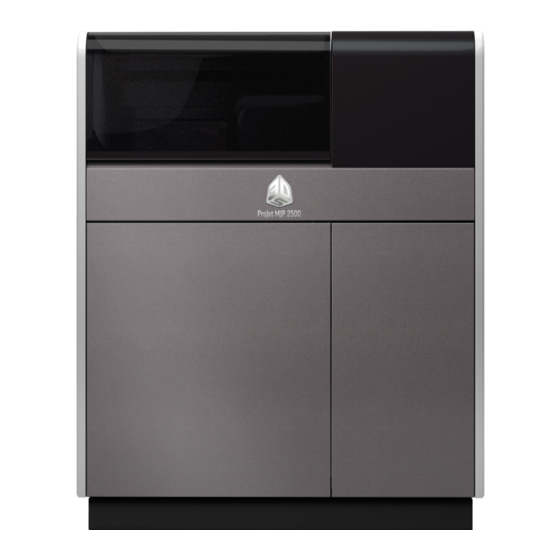 3D Systems ProJet MJP 2500 Schnellstartanleitung