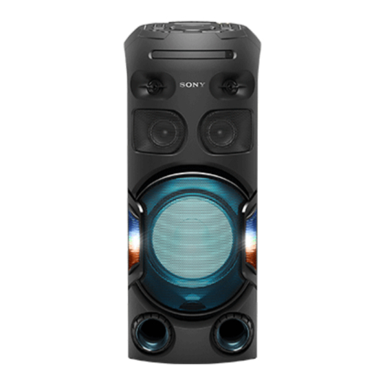 Sony MHC-V42D Bedienungsanleitung