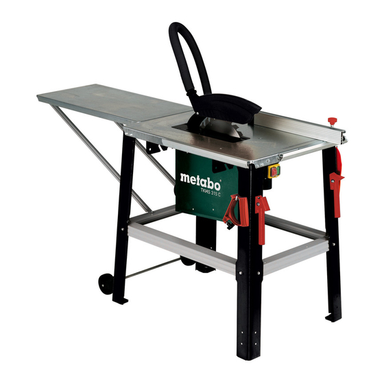 Metabo TKHS 315 C Edition Originalbetriebsanleitung