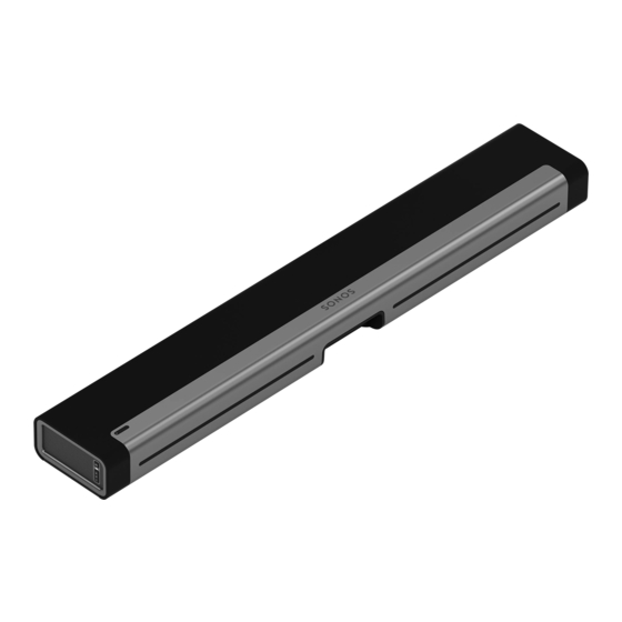 Sonos Playbar Produkthandbuch