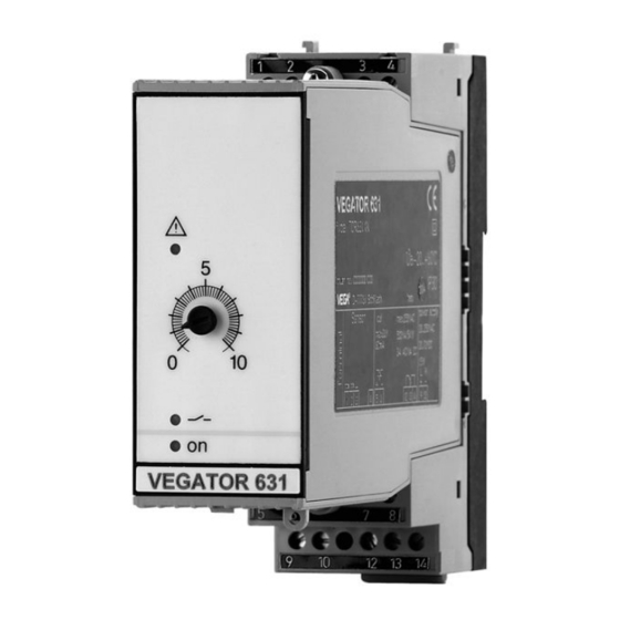 VEGA VEGATOR 631 Ex Betriebsanleitung