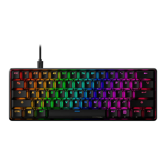HyperX Alloy Origins 60 Schnellstartanleitung