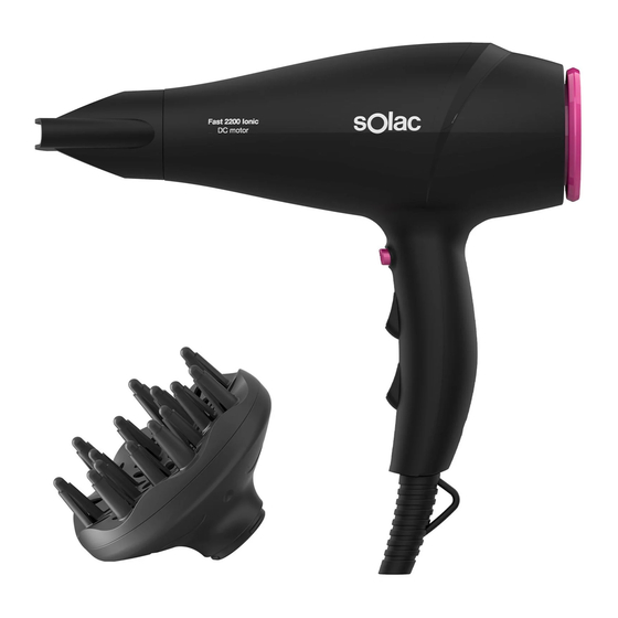 SOLAC FAST 2200 IONIC Gebrauchsanleitung