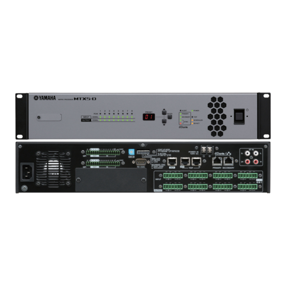 Yamaha MTX5-D Bedienungsanleitung