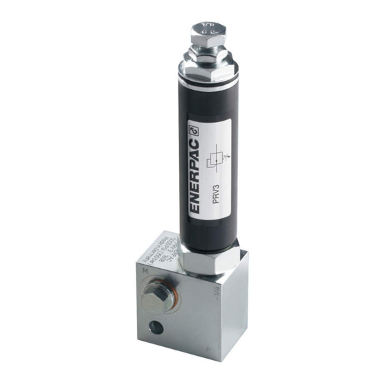 Enerpac PRV2 Anleitungsblatt