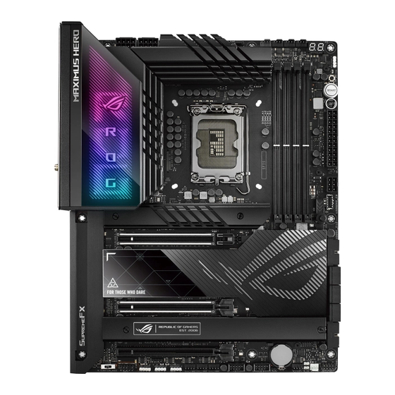 Asus ROG MAXIMUS Z790 DARK HERO Betriebsanleitung