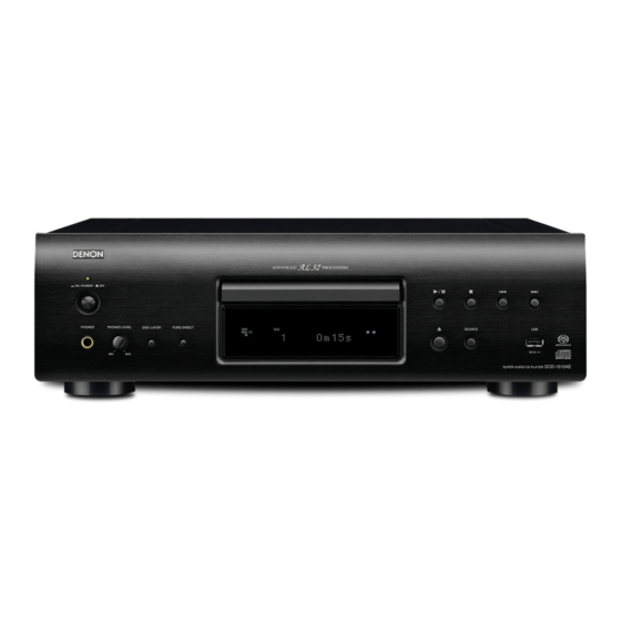 Denon DCD-1510AE Bedienungsanleitung