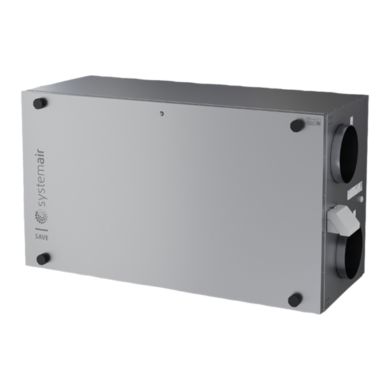 SystemAir SAVE VSR 400 Installationsanleitung