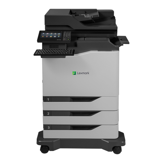 Lexmark CX820 Benutzerhandbuch