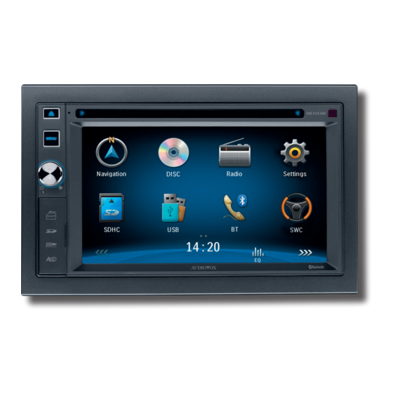 Audiovox VME 9125 NAV Installationsanleitung