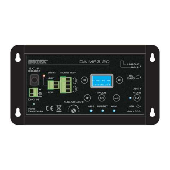 Botex DA MP3-20 Bedienungsanleitung