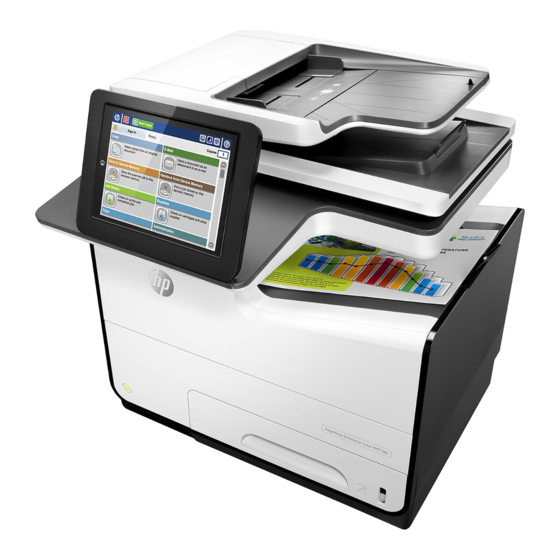 HP PageWide Enterprise Color MFP 586 Serie Installationshandbuch
