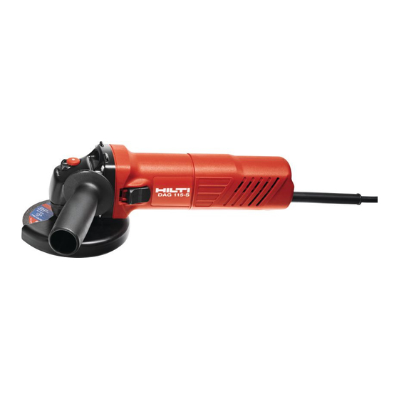Hilti DAG 115-S Handbücher