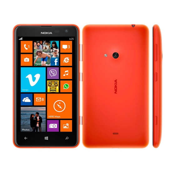 Nokia Lumia 625 Kurzanleitung