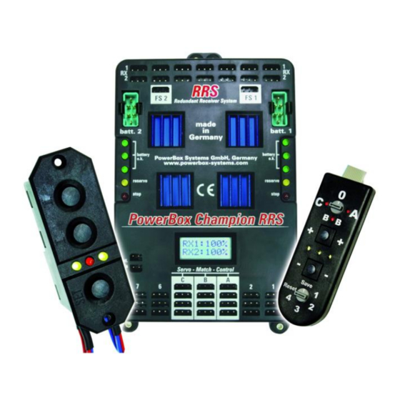 PowerBox Systems POWER BOX Champion RRS Handbuch