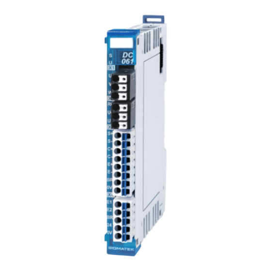 SIGMATEK DC 061-1 Betriebsanleitung