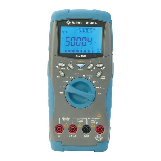 Agilent Technologies U1251A Benutzerhandbuch
