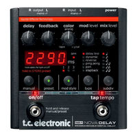 TC Electronic Nova Delay Bedienungsanleitung