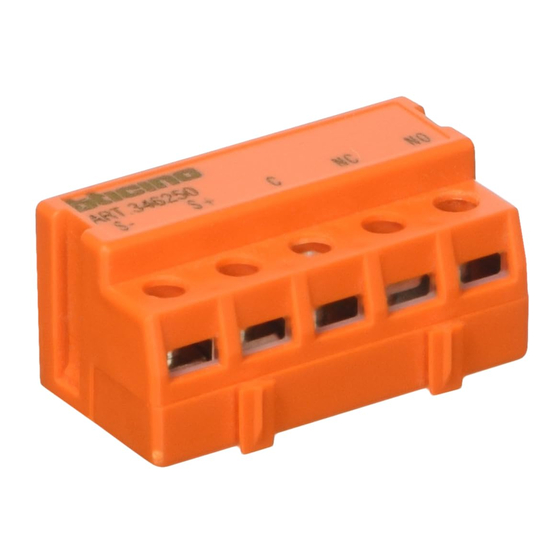 Bticino 346250 Gebrauchsanweisungen