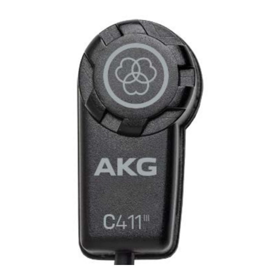 Harman AKG C411 Handbücher