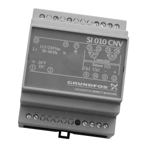 Grundfos SI 010 CNV Anleitung