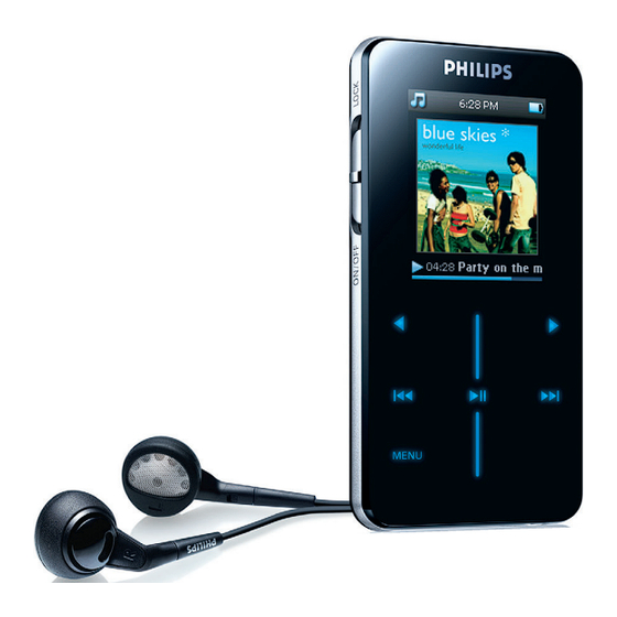 Philips GoGear Jukebox SA9100 Benutzerhandbuch
