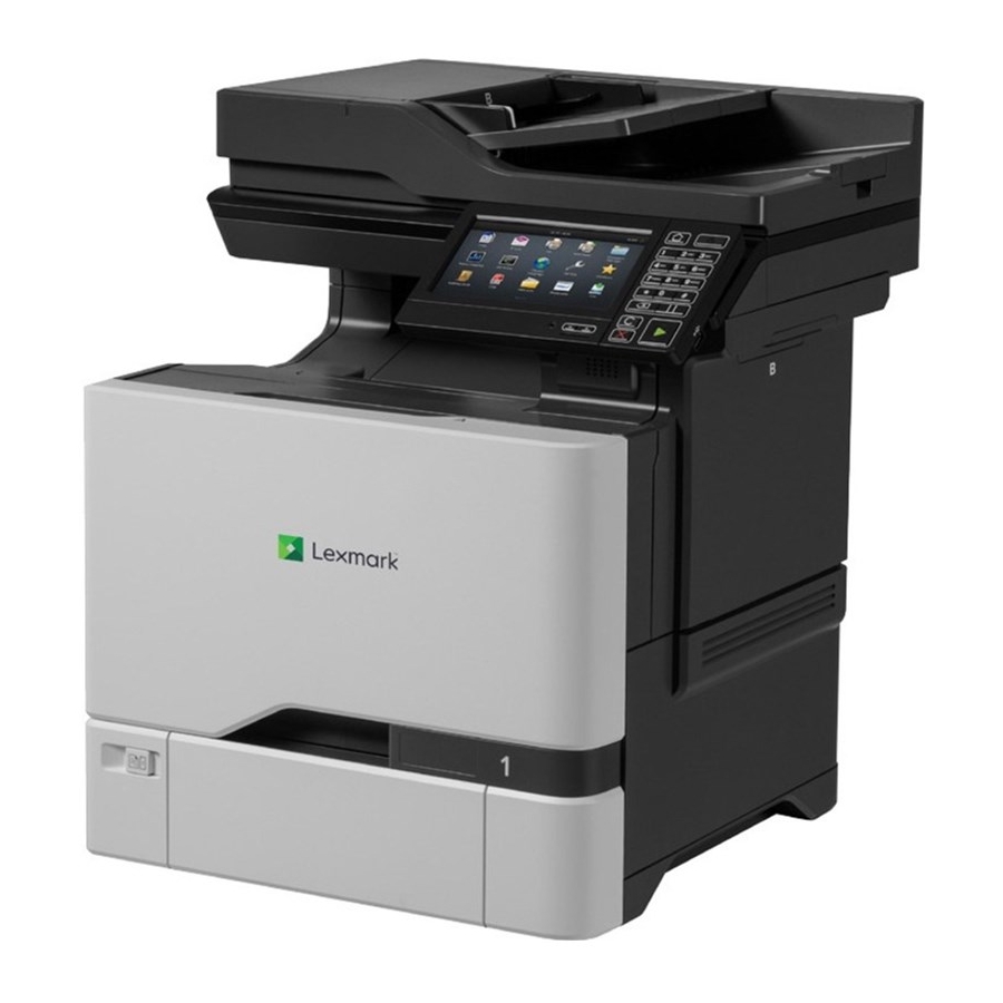 Lexmark CX725 Series Benutzerhandbuch
