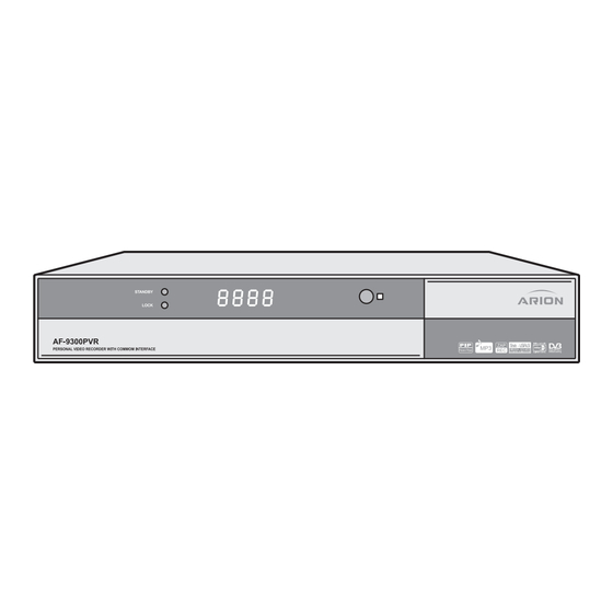 Arion AF-9300PVR Bedienungsanleitung