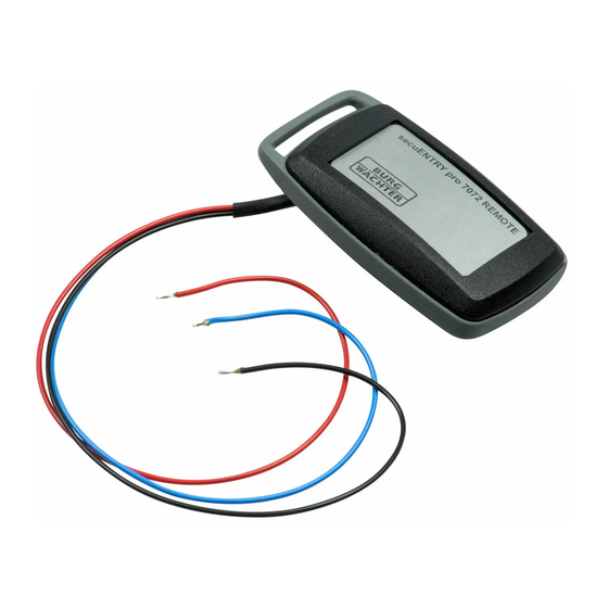 BURG WÄCHTER secuENTRY pro 7072 REMOTE Bedienungsanleitung
