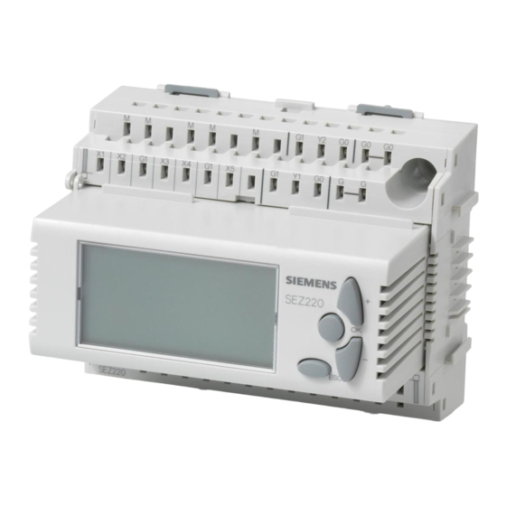 Siemens SEZ220 Bedienungsanleitung