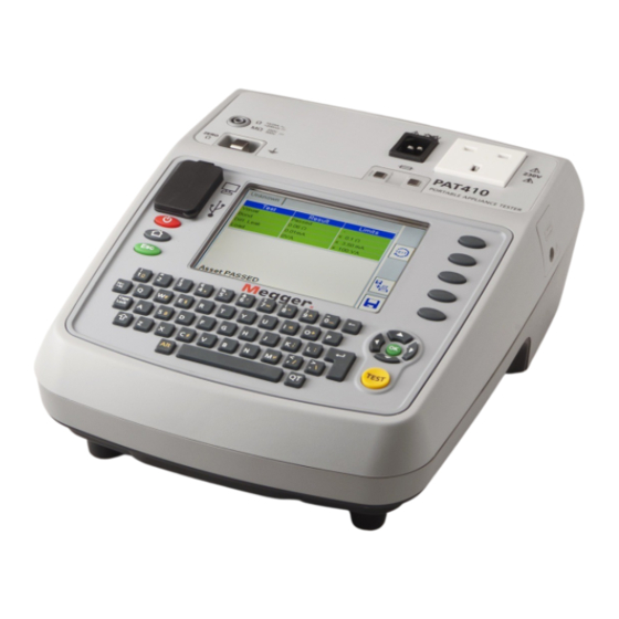 Megger PAT400-Serie Bedienungsanleitung