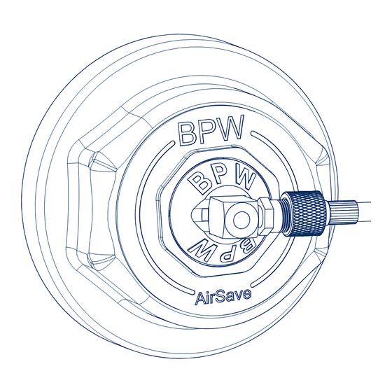 bpw AirSave Einbau- Und Bedienungsanleitung