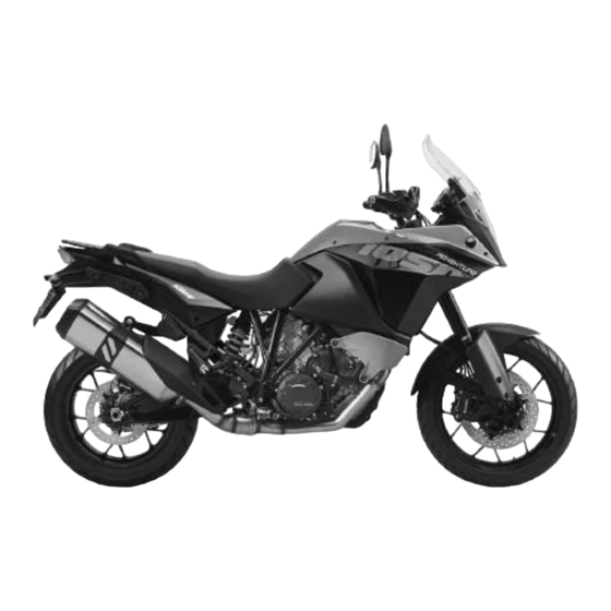 KTM 1050 Adventure 2018 Bedienungsanleitung
