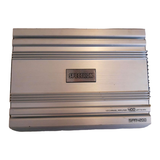 Spectron SPA2200 Bedienungsanleitung