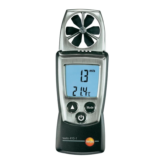testo 410-1 Handbücher