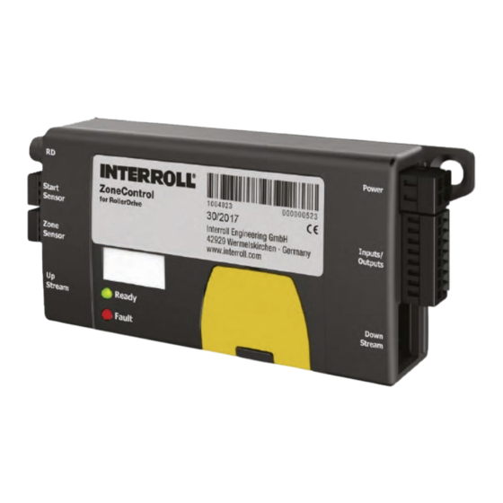 Interroll ZoneControl Betriebsanleitung