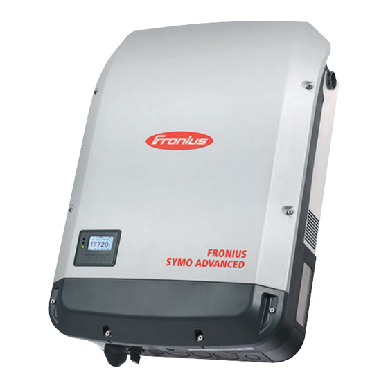 Fronius Symo Advanced 10.0-3 208-240 Installationsanleitung