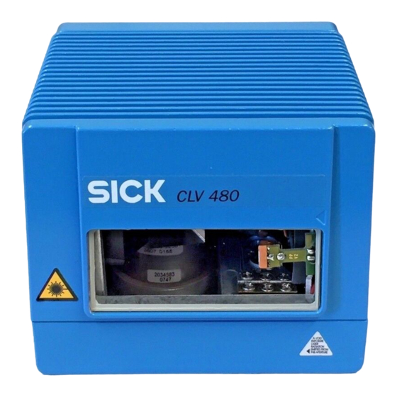 SICK CLV 480 Betriebsanleitung