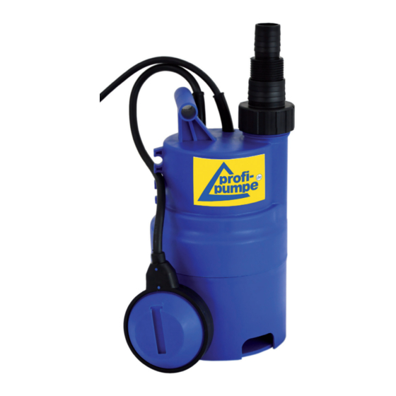 profi-pumpe Regen-Star Regentonne 400 Bedienungsanleitung