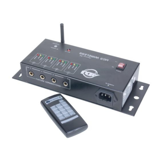 ADJ UC3 Wireless Bedienungsanleitung